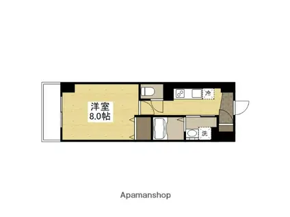 SHERANGE(1K/2階)の間取り写真