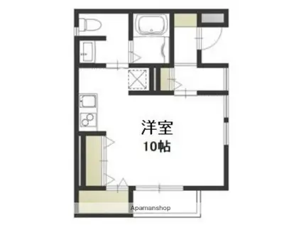 NSD出石町(ワンルーム/1階)の間取り写真