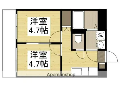 ブッポウソウ(2K/1階)の間取り写真