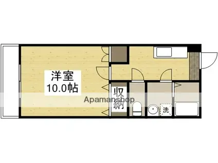 アークハイツ鹿田(1K/3階)の間取り写真