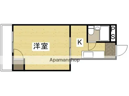 サンコーポ医大(1K/4階)の間取り写真