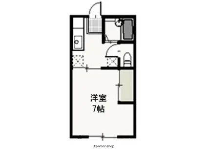 サンコーポ西古松(1K/1階)の間取り写真