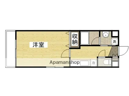 ピアホーム奥田西町(1K/1階)の間取り写真