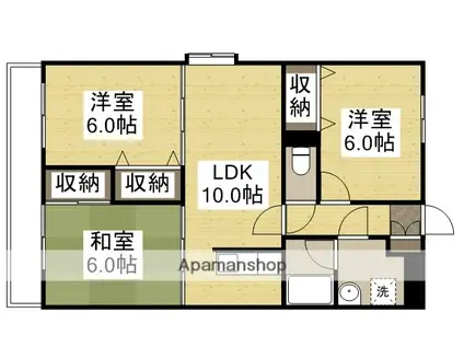 ラ・パセーラ(3LDK/3階)の間取り写真