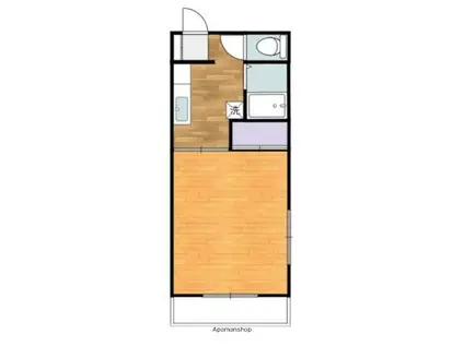 中須賀コーポⅠ(1K/1階)の間取り写真