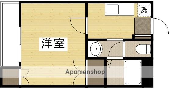 サンビレッジ青江(1K/4階)の間取り写真