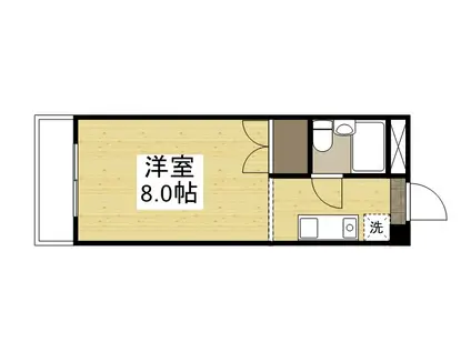 エトワール京町(1K/5階)の間取り写真