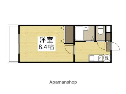 グリーンハイツ(1K/3階)の間取り写真