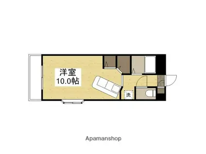 アルフィーネ今D(ワンルーム/1階)の間取り写真