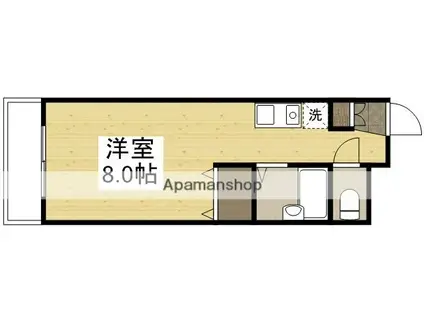 PORTAGRANDE(ワンルーム/2階)の間取り写真