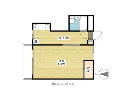 J.S.BACH(1DK/3階)の間取り写真