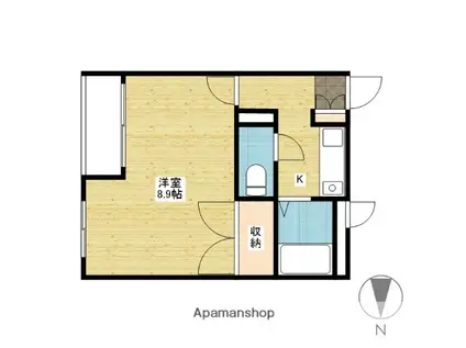 グリーンピア21(1K/3階)の間取り写真