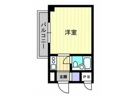 アルファ富田町(ワンルーム/4階)の間取り写真