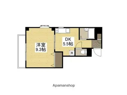 HELLO&HELLO-JIMA(1DK/3階)の間取り写真