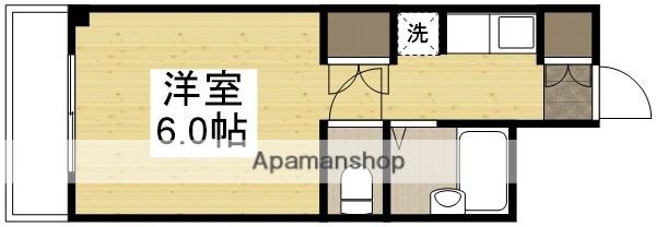 グランディール門田屋敷(ワンルーム/3階)の間取り写真
