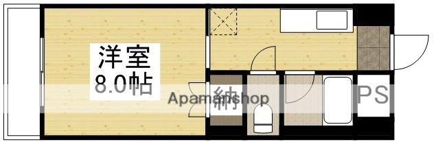 アークハイツ富田町(1K/2階)の間取り写真