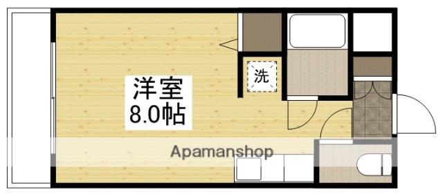 河合レジデンス(ワンルーム/1階)の間取り写真