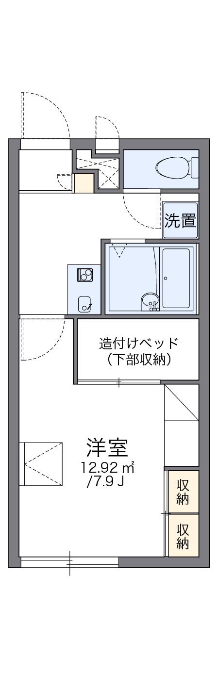 レオパレスAYUNA(1K/1階)の間取り写真