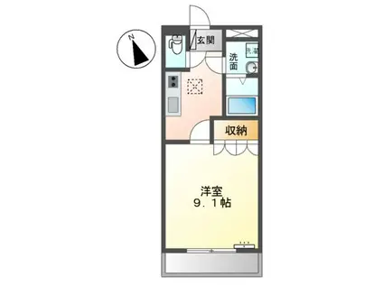 ハイムアンシャンテ(1K/1階)の間取り写真