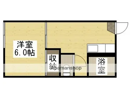 コーポラスミフネ(1DK/1階)の間取り写真