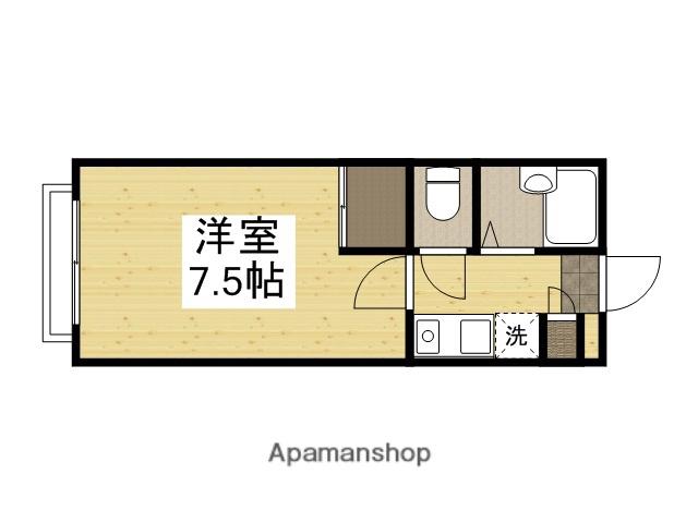 メゾンすみれ C(1K/2階)の間取り写真