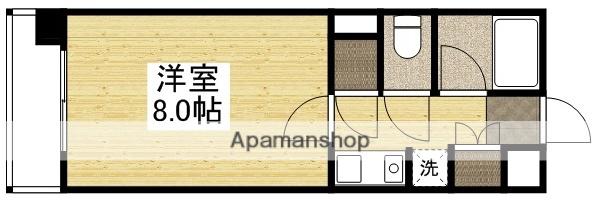 イマージュ・シャトー(1K/4階)の間取り写真