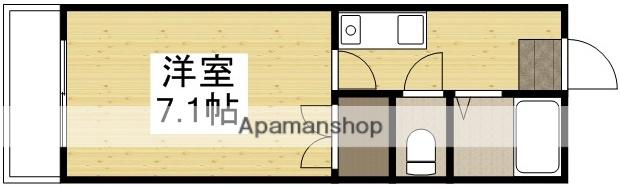 ブルックパレス(1K/3階)の間取り写真