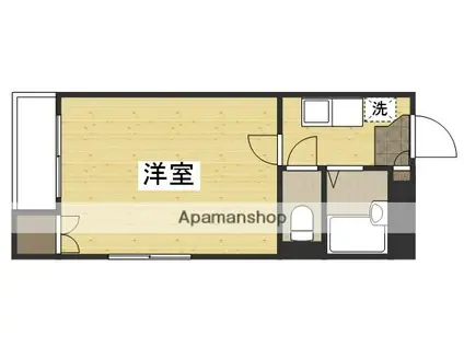 アークヒルズ大元(1K/4階)の間取り写真