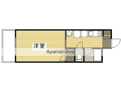 オーランド富田町(1K/5階)の間取り写真