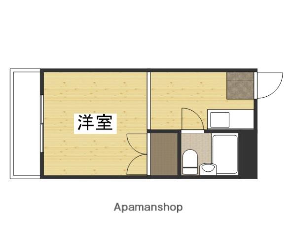 サンライズ津島京町(ワンルーム/4階)の間取り写真