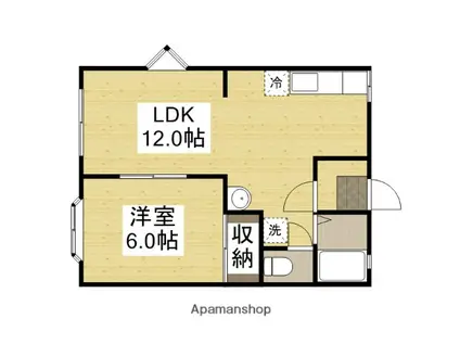 ファミーユKⅠ(1LDK/1階)の間取り写真