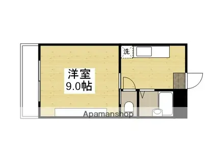 ラ・メール神田(1K/3階)の間取り写真