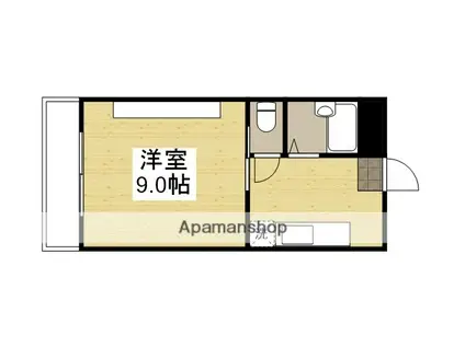 ラ・メール神田(1K/4階)の間取り写真