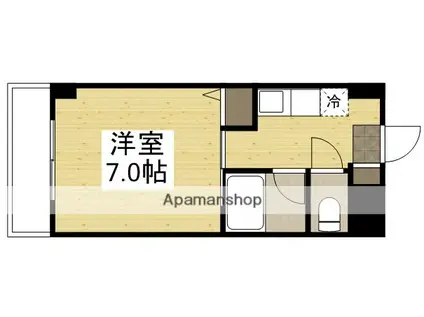 ヴェルメス津島Ⅰ(1K/5階)の間取り写真