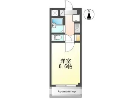 プレアール高島(1K/3階)の間取り写真