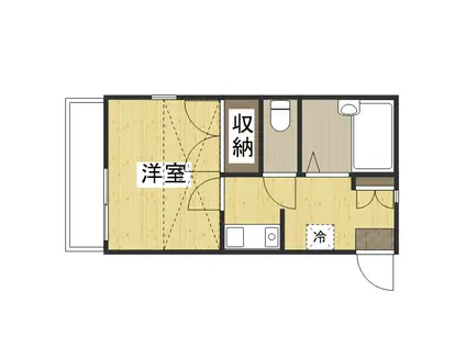 メゾンサクラ(1K/1階)の間取り写真