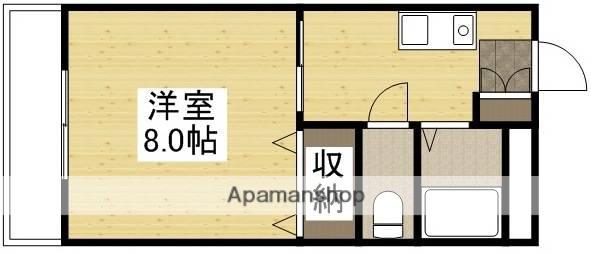 エクシードY(1K/3階)の間取り写真