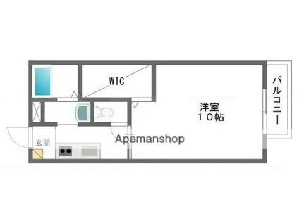 STATES MINAMI Ⅱ番館(1K/2階)の間取り写真