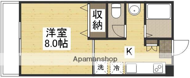 リビンハウス島田本町Ⅱ(1K/3階)の間取り写真