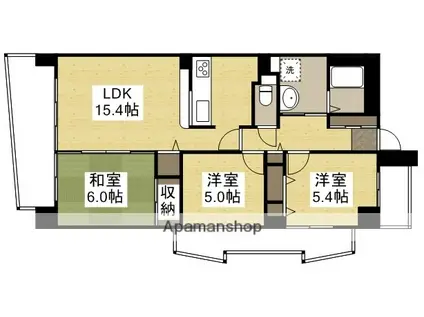 グランコート野田(3LDK/5階)の間取り写真