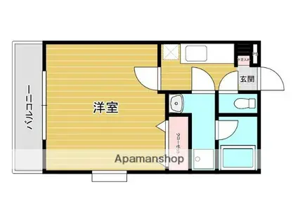 東古松S-1ビル(1K/1階)の間取り写真