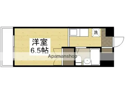 アルカディア倉敷(ワンルーム/4階)の間取り写真