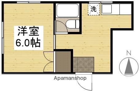 大井ビル(1K/3階)の間取り写真