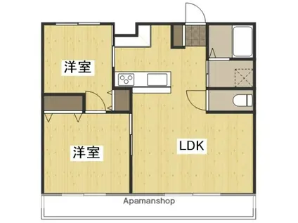 コゼニマンション(2LDK/1階)の間取り写真