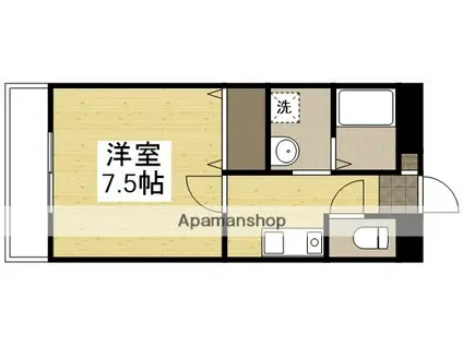 ラ・フォーレ24(1K/1階)の間取り写真