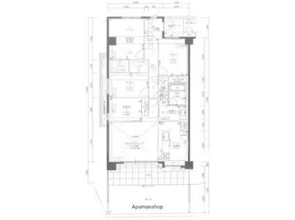 ビ・ウェル酒津公園 グリーンコート(4LDK/1階)の間取り写真
