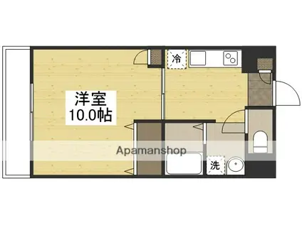 グランベルデ南方ウエスト(1K/5階)の間取り写真