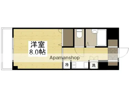 エスペランサ津島(1K/2階)の間取り写真