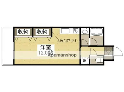 ルミエール松島(ワンルーム/5階)の間取り写真