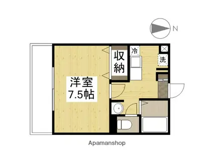 MSDハイツ(1K/1階)の間取り写真